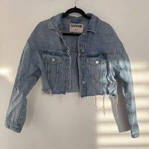 Garage cropped denim jacket